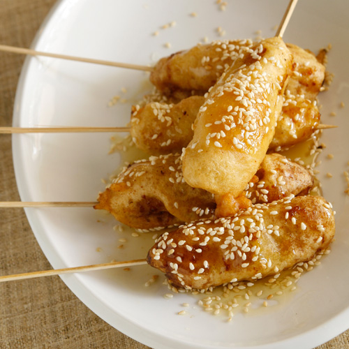 Honey Coated Banana Fritters